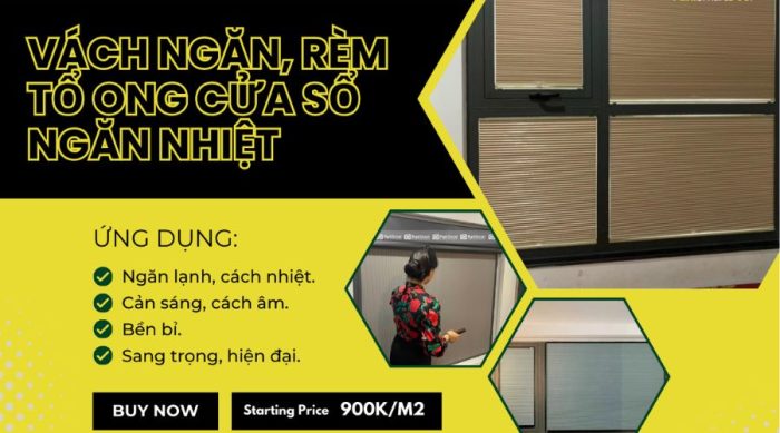 Mua vách ngăn tổ ong cửa sổ tại Funi Smart Door