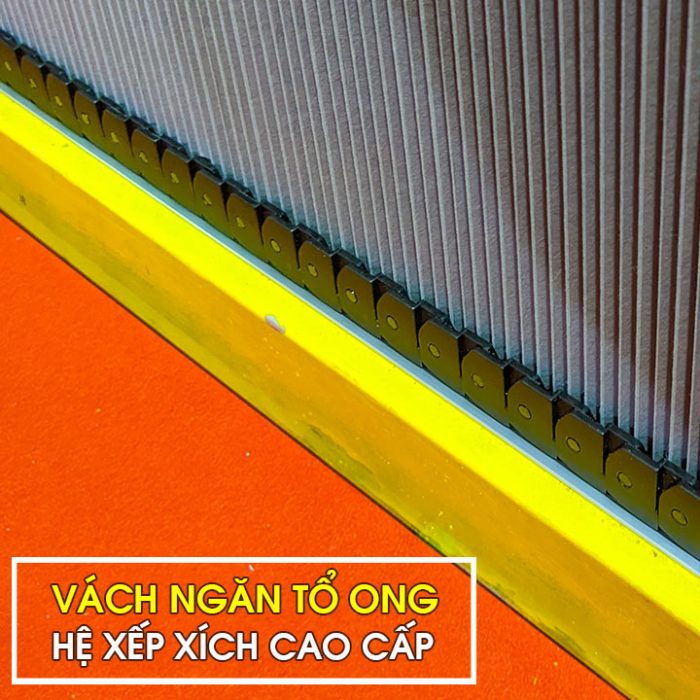 Vách ngăn tổ ong quận 7 xích không ray