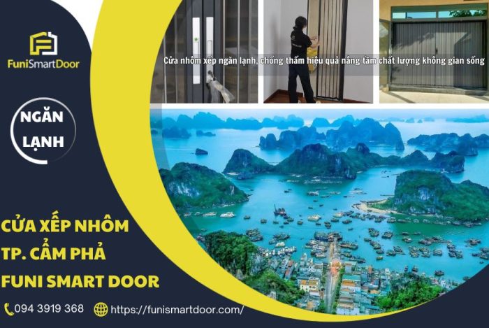 Cửa nhôm xếp thành phố Cẩm Phả