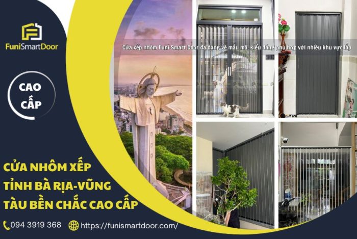 Cửa nhôm xếp tỉnh Bà Rịa-Vũng Tàu