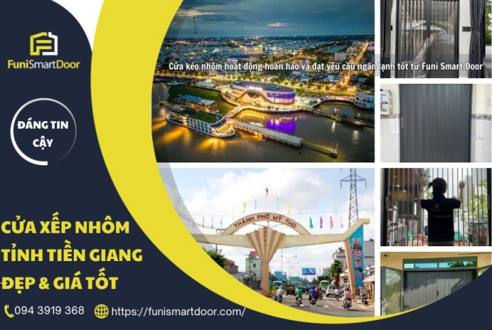 Cửa nhôm xếp tỉnh Tiền Giang