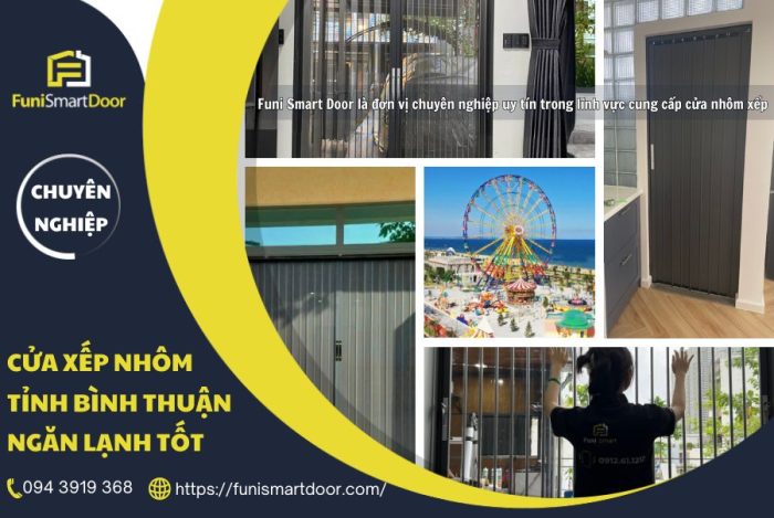 Cửa xếp nhôm tỉnh Bình Thuận