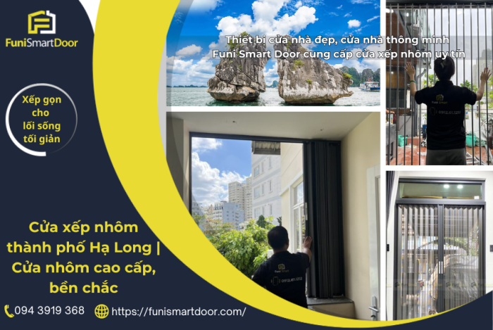 Cửa xếp nhôm thành phố Hạ Long | Xếp gọn cho lối sống tối giản