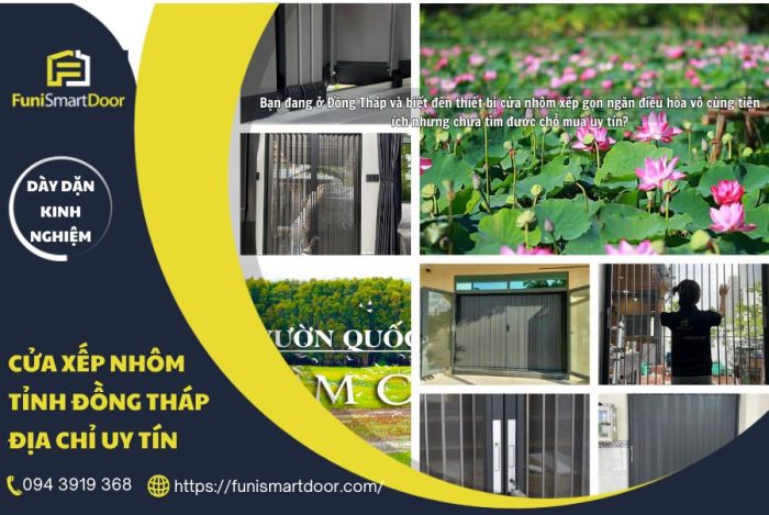 Cửa xếp nhôm tỉnh Đồng Tháp