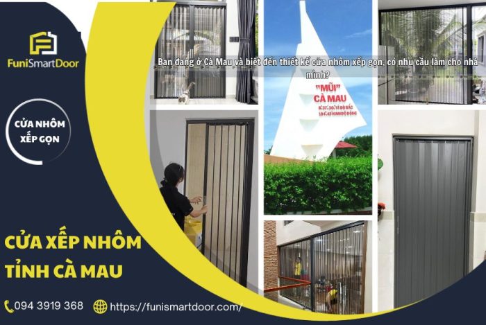 Cửa xếp nhôm tỉnh Cà Mau