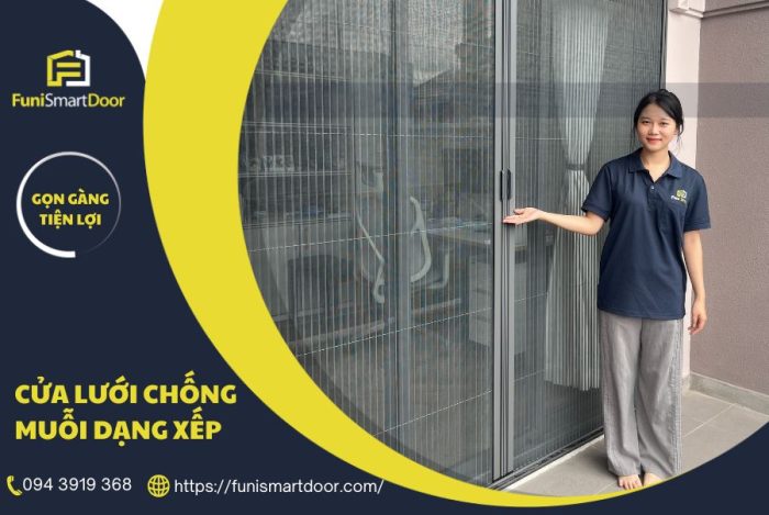 Cửa lưới chống muỗi dạng xếp Funismart Door