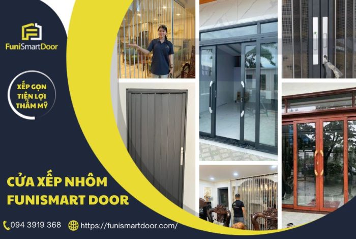 Cửa xếp nhôm Funismart Door