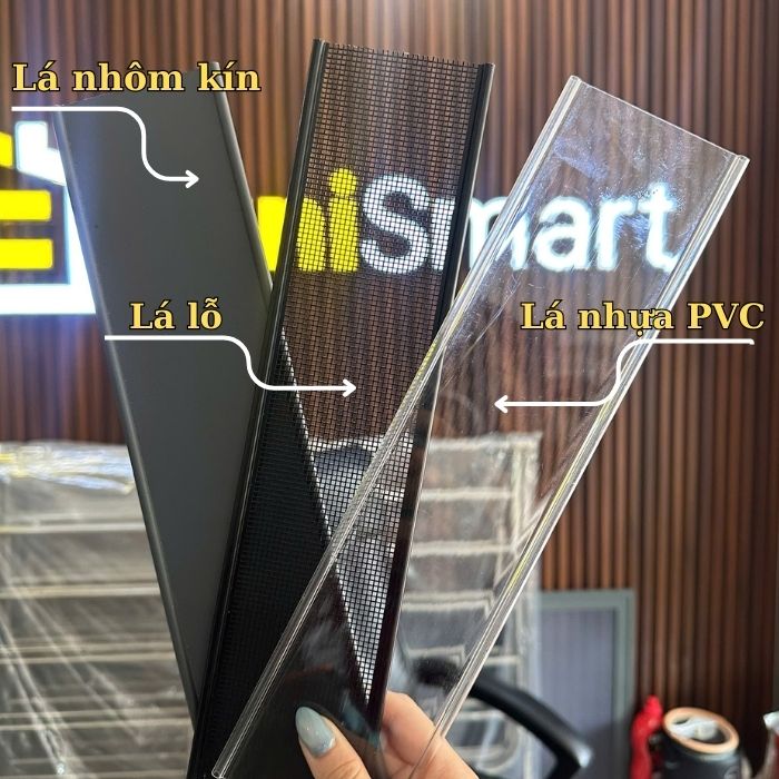 Chi tiết lưới lá nhôm lỗ
