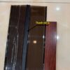 Thanh nối lá của vách ngăn cửa xếp lá nhựa màu trà