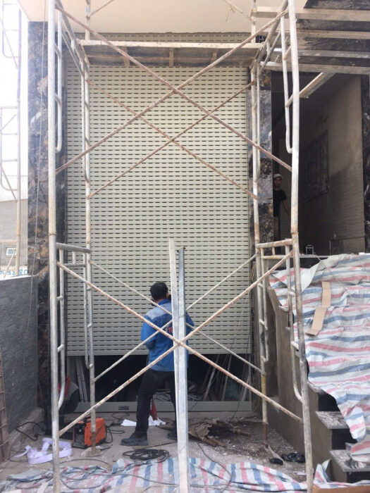 Cửa cuốn khe thoáng Mitadoor cho garage xe