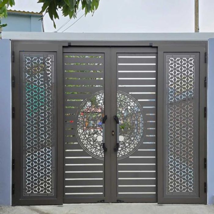 Cửa trượt quay sắt CNC | Đẹp - Chắc - Chất lượng chuẩn xưởng