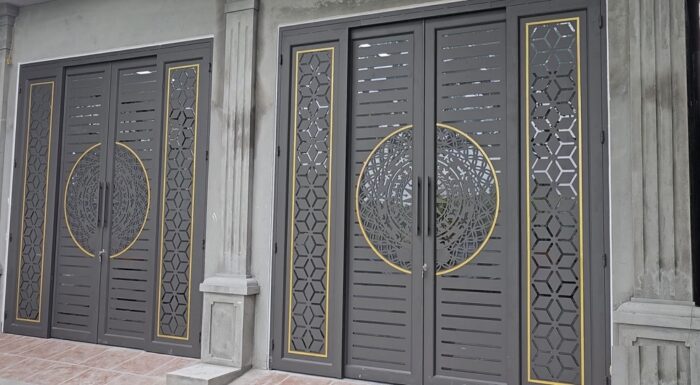 Cửa sắt trượt quay CNC chống trộm hiệu quả