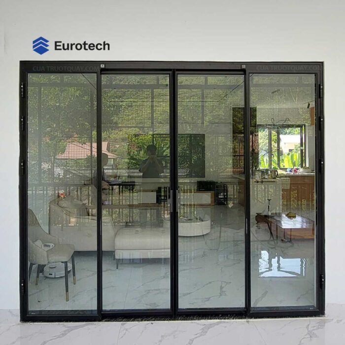 Cửa trượt quay hệ Slim cho phòng khách