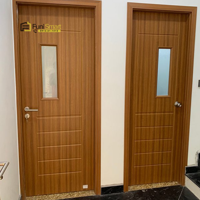 Cửa nhà vệ sinh Composite giả gỗ đẹp