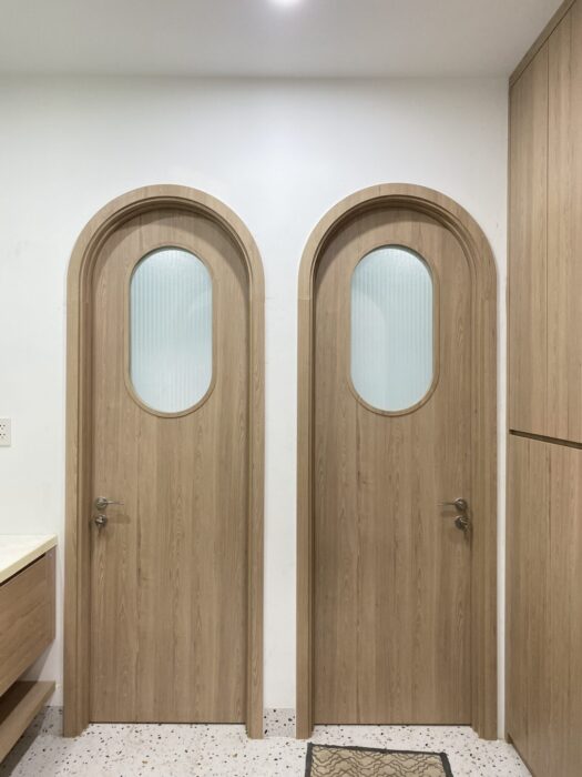 Cửa gỗ công nghiệp dùng cho nhà vệ sinh
