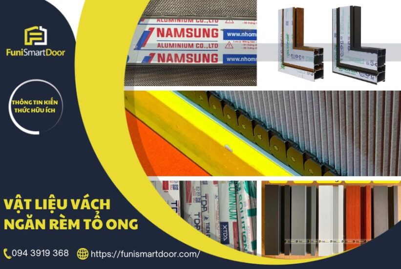 Vật liệu làm vách ngăn rèm tổ ong